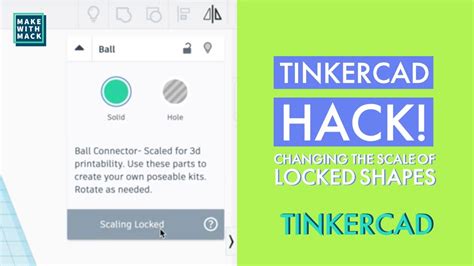 tinkercad lock aspect ratio|Tinkercad Hack: Changing the scale of locked shapes .